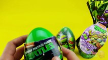 Learn Sizes with Toy Surprise Eggs! Kinder Surprise Barbie Hello Kitty TMNT Zelfs Chocolat