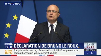 Bruno Le Roux: "J'ai adressé au président de la République ma démission"