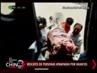 Nota - Rescates de personas atrapadas por Huaicos