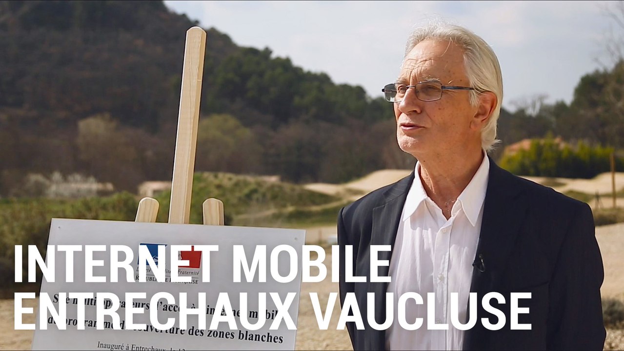 Internet mobile : inauguration du site multi-opérateurs à Entrechaux (Vaucluse)