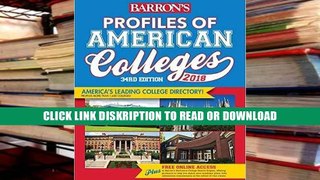 Read Profiles of American Colleges 2018 (Barron s Profiles of American Colleges) Online Books