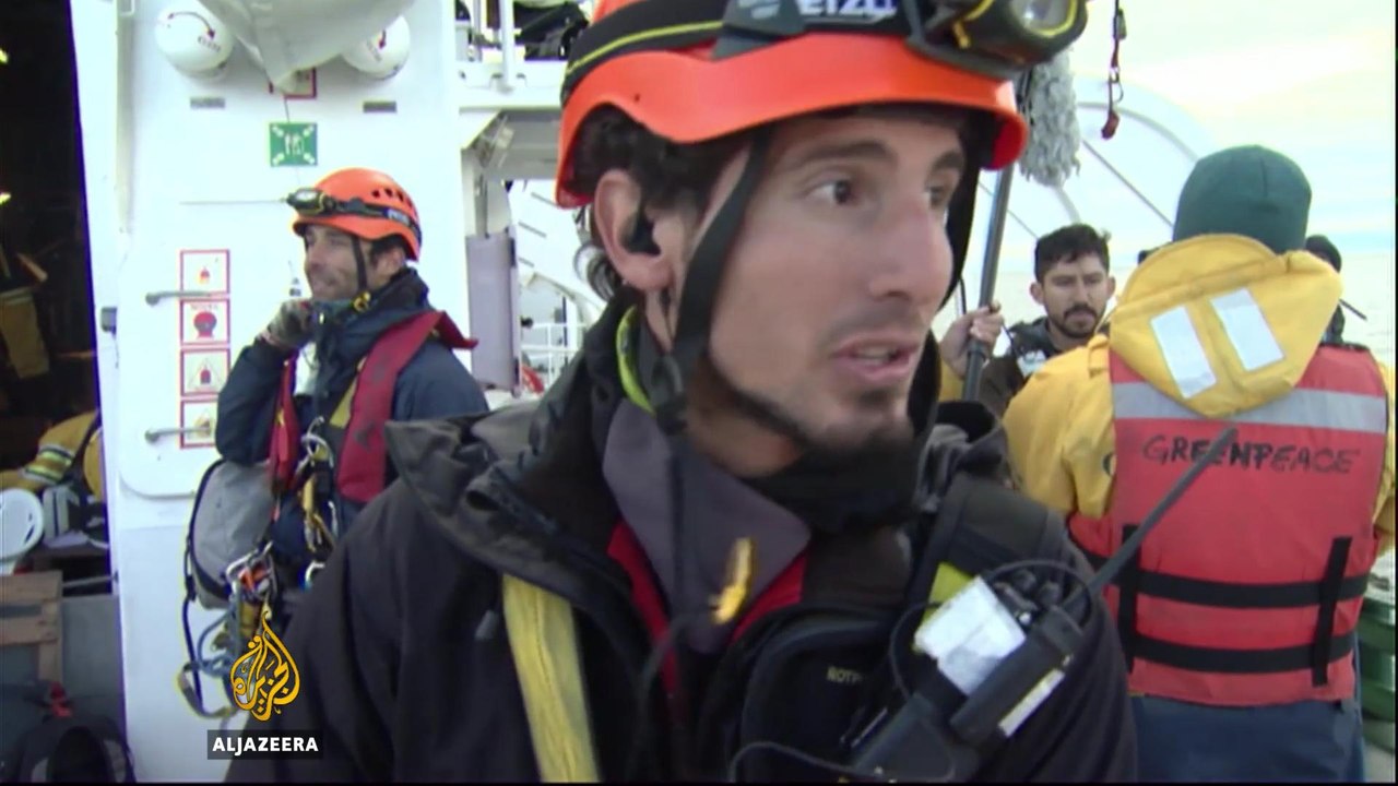 Save the seas: Greenpeace campaigns to protect...