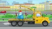 Learn BIG Yellow Tow Truck MAGIC SUPER HERO HELPS & Police Chase Videos - Cars & Trucks for Kids