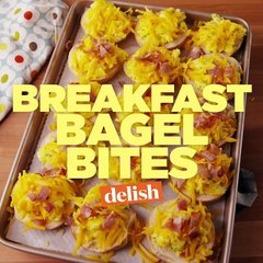 How To Make Breakfast bagel bites