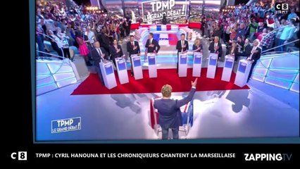 Cyril Hanouna et ses chroniqueurs chantent la Marseillaise dans TPMP (vidéo)