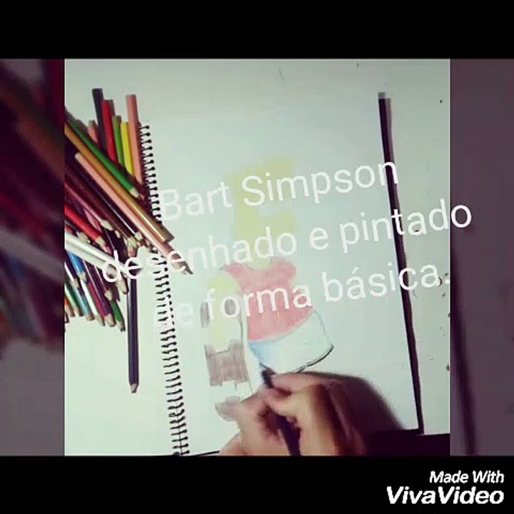 Speed Art Bart Simpson Jovem Speed Draw