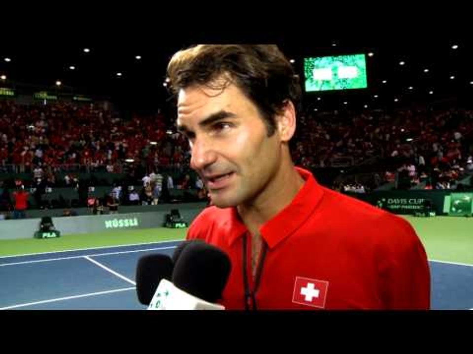 SUI v ITA - Federer seals Swiss place in the Final
