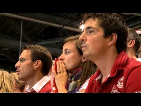 Swiss fans Show their Colours in Geneva