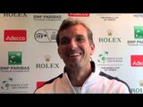 FRA v CZE Davis Cup  Julien Bennetau is quizzed