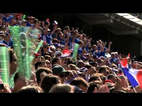 Davis Cup - Fans show their colours as France celebrate victory