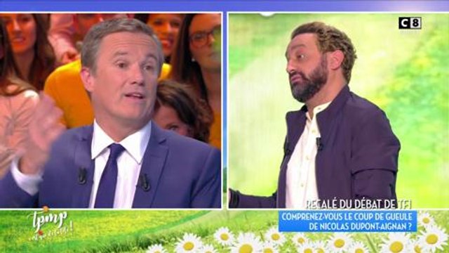 TPMP : Nicolas Dupont-Aignan est désolé de son coup de gueule vis-à-vis d'Audrey Crespo-Mara