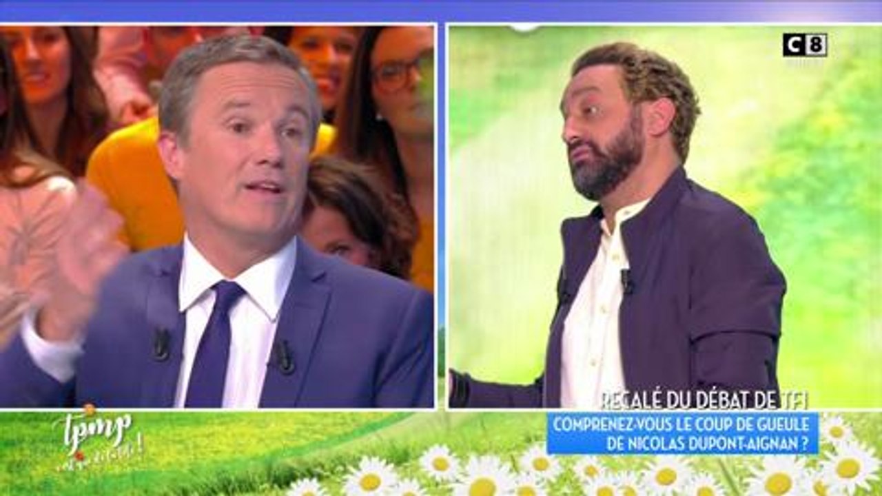 TPMP : Nicolas Dupont-Aignan est désolé de son coup de gueule vis-à-vis d'Audrey Crespo-Mara
