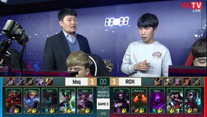 [21.03.2017] bbq vs Tigers [LCK Mùa Xuân 2017][ Ván 3]