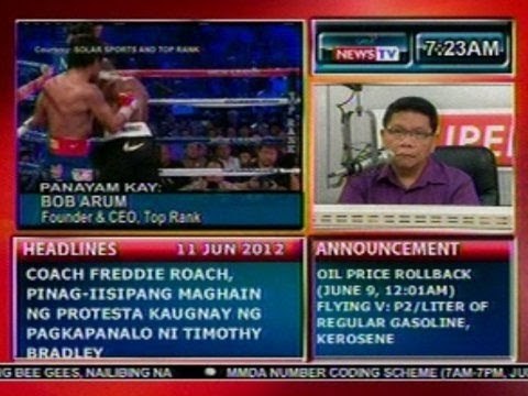 DB: Panayam ng 'DzBB' kay Top Rank Founder & CEO Bob Arum
