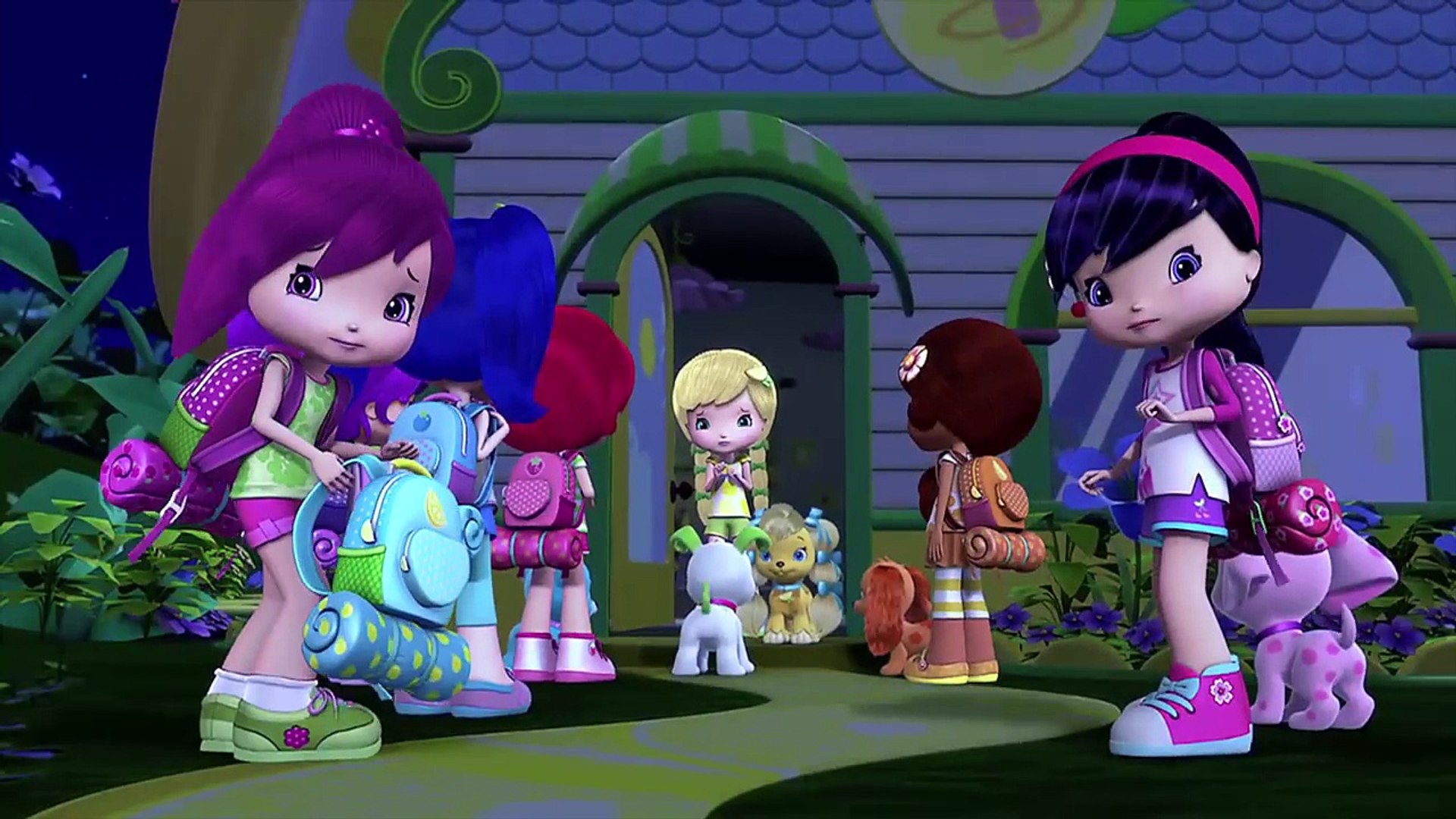 strawberry shortcake purple girl