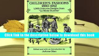 Popular Book  Children s Fashions, 1860?1912: 1,065 Costume Designs from 