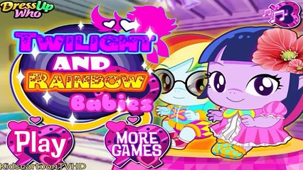 My Little Pony Equestria Babies Twilight Sparkle and Rainbow Dash Care MLP Toon Game