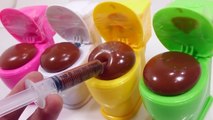 DIY How To Make Glue Slime Toilet Chocolate Poop Syringe Real Play Learn Colors Sand | A