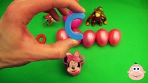 Kinder Surprise Egg Learn-A-Word! Spelling Play-Doh Shapes! Lesson 12(Teaching Letters Ope