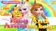 Disney Princess Elsa Jasmine Anna Belle and Aurora Makeup Game for Girls