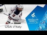 USA v Italy full game | Group stage| Ice sledge hockey | Sochi 2014 Paralympic Winter Games