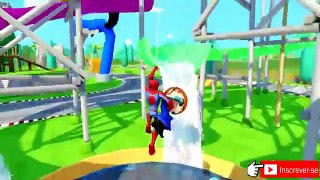 SUPER HÉROE Spiderman y Frozen Elsa vs VENOM, Disney Princess Paseo en bicicleta y me dirigí