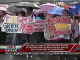 Earist students, nag-walkout kontra sa pagpapagamit ng kanilang building sa mga estudyante ng UDM