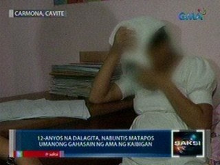 Saksi: 12-anyos na dalagita, nabuntis matapos umanong gahasain ng ama ng kaibigan