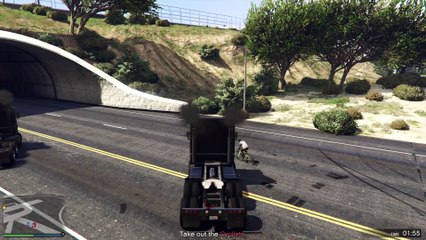Grand Theft Auto V - and hes airborne!