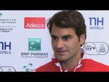 Roger Federer (SUI) ahead of the Davis Cup quarterfinal against Kazakhstan