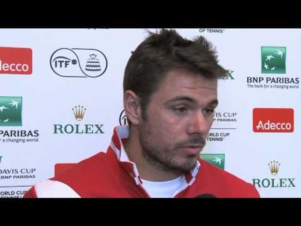 Stanislas Wawrinka (SUI) previews the Davis Cup quarterfinal against Kazakhstan