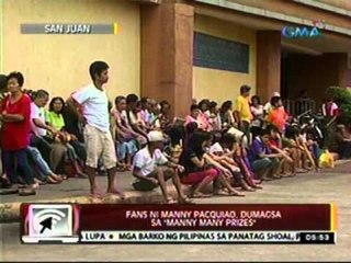 24oras: Fans ni Manny Pacquiao, dumagsa sa 'Manny Many Prizes'
