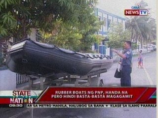SONA: Rubber boats ng PNP, handa na pero hindi basta-basta magagamit