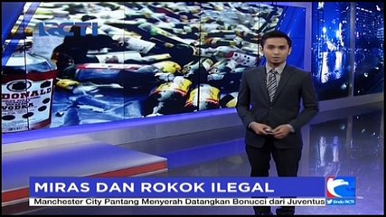 Miras dan Rokok Ilegal Disita Petugas