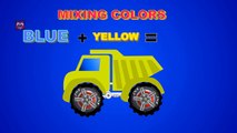 Mixing Colors Street Vehicles, Construction Equipment & Monster Trucks - Learn Colours for