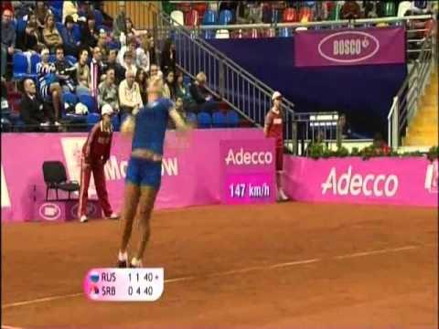 Fed Cup Highlights: Svetlana Kuznetsova v Ana Ivanovic