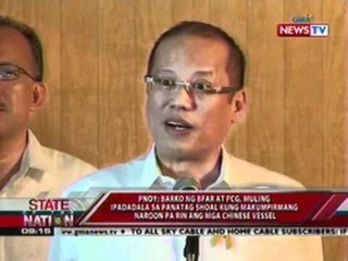 SONA: PNoy: Barko ng BFAR at FCG, mulin