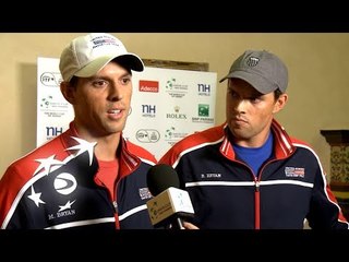 The USA's Bryan brothers talk about their upcoming match against GB