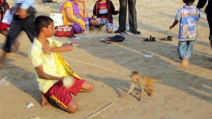 Monkey Dance - Mumbai - Juhu Beach - Fun Time