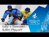 Italy vs. Sweden | 5th-8th place full game | Ice sledge hockey | Sochi 2014 Paralympic Winter Games