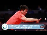 2016 Men’s World Cup Highlights I Fan Zhendong vs Gao Ning (R16)