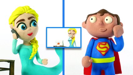 Spongebob Vs Patrick Play doh STOP MOTION Playing playstation 4 with M&Ms [4k]