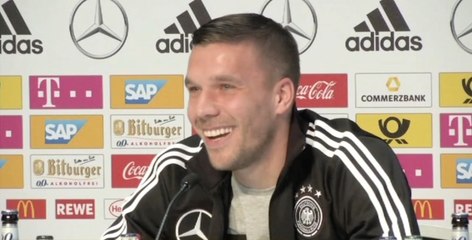 El último juego de Podolski con Die Mannschaft