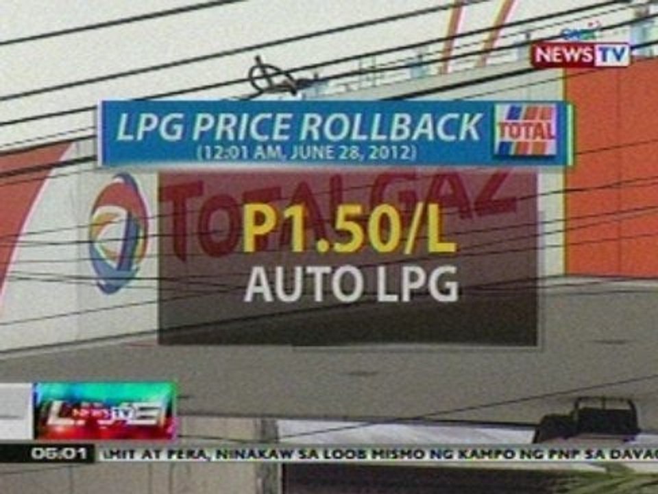 NTL: LPG price rollback (June 28, 2012)