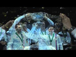 Czechs lift the Davis Cup trophy