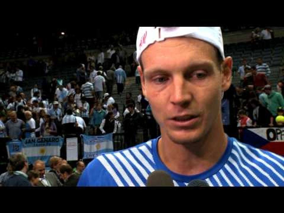 Official Davis Cup Interviews - Tomas Berdych and Radek Stepanek after rubber 3