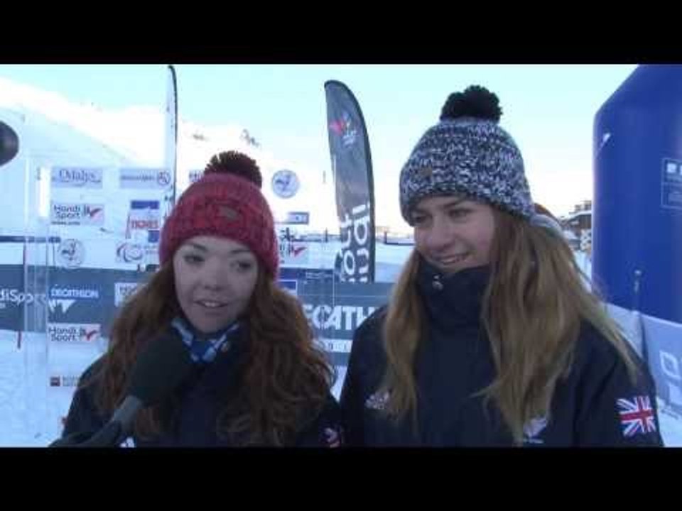 Highlights from the downhill races at IPC Alpine Skiing World Cup(Tignes)