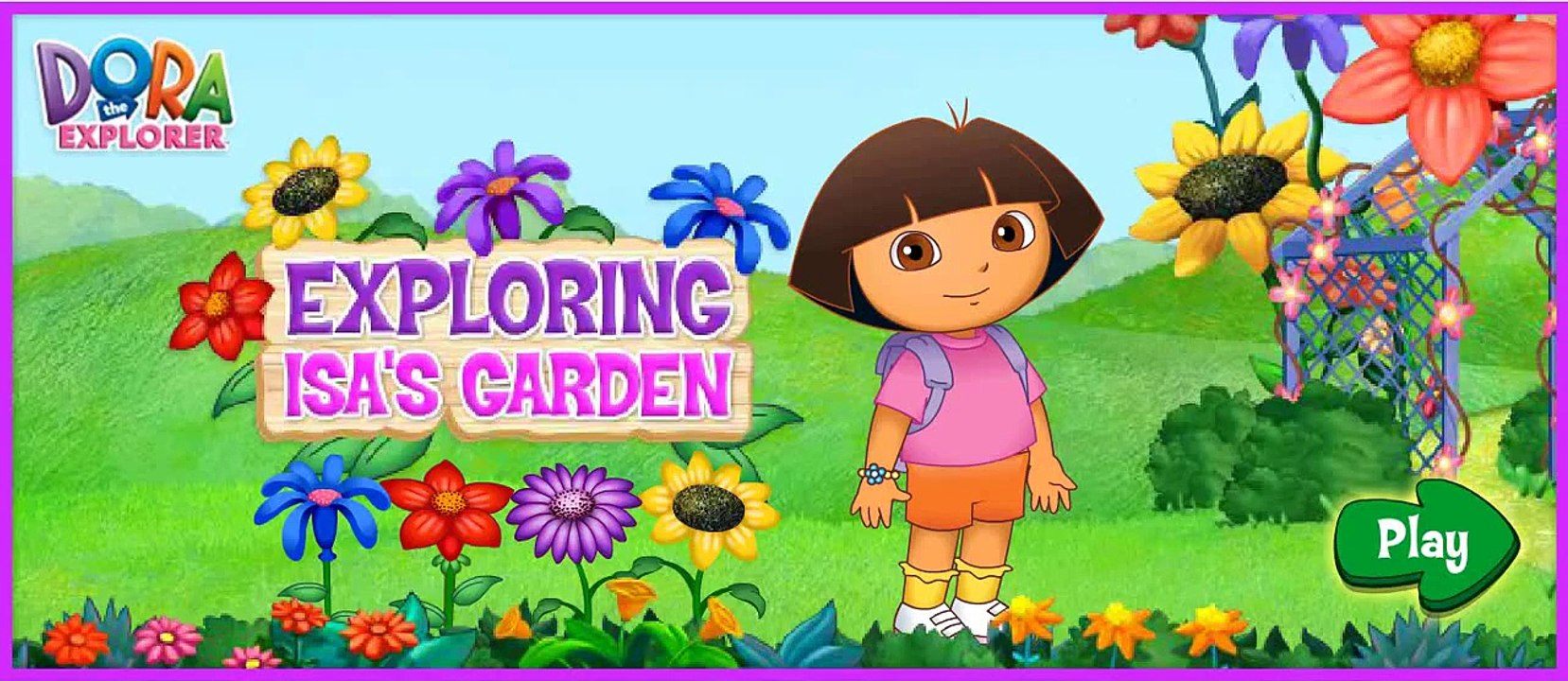 Dora the Explorer. Exploring Isa Garden. Kids Games online