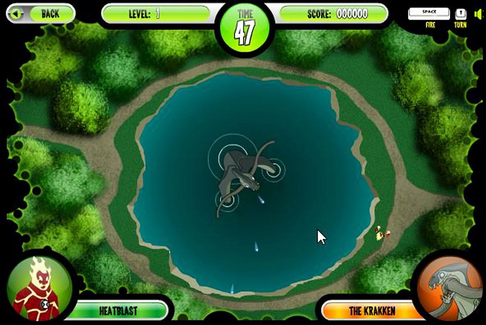 Ben 10 - KRAKKEN ATTACK (Cartoon Network Games)