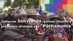 Indígenas bolivianos realizan rituales y presentan ofrendas a la 